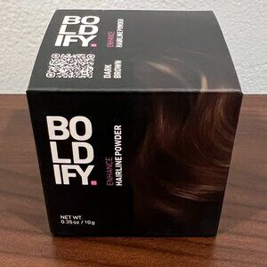 Boldify Hairline Powder in Dark Brown Root Touch Up Hair Color NWT
